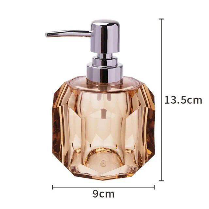 Picture of Hand Wash Dispenser cristal 350 ml Soap, Conditioner, Shampoo, Gel, Liquid Dispenser - Multicolor