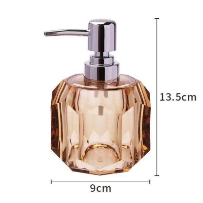 Picture of Hand Wash Dispenser cristal 350 ml Soap, Conditioner, Shampoo, Gel, Liquid Dispenser - Multicolor