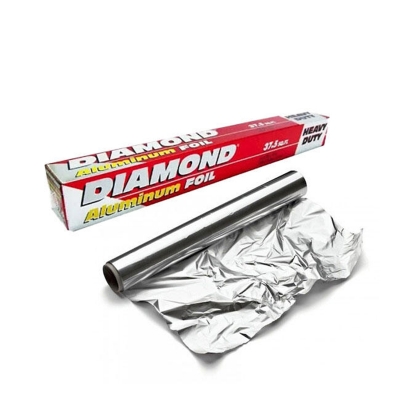 Picture of Aluminum Foil Paper 37.5 Sqf/ 11.5M For All Baking Purpose Use / Multi-use Product / For Wrapping Bakery Items / Sandwiches / Burgers / Pizza