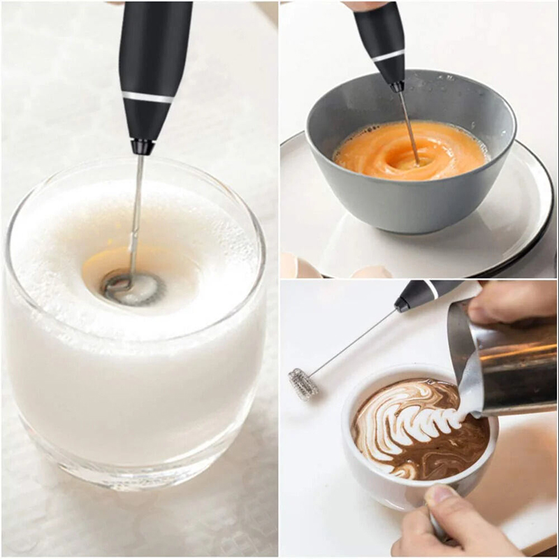 Picture of Rechargeable Handheld Electric Coffee Mixer and Milk Frother - Multicolor
