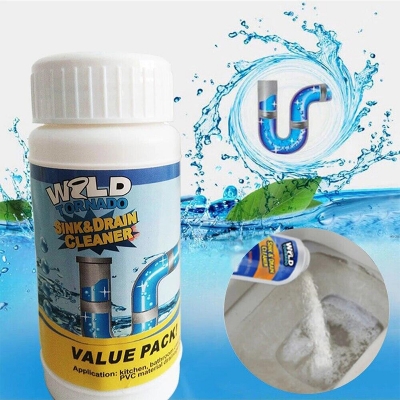 Picture of Kitchen Sink Toilet Drain Cleaner Block Unblock Powder Pipeline Clean Unblocker - Multicolor
