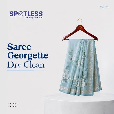 Picture of Saree Georgette-Wash & Iron