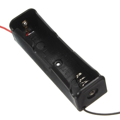 Picture of 1 TANK 18650 One Tank Rechargeable Battery Holder Single Slot Plastic Storage Box Case With Leads Cables Wire 18650 Model Batteries Fit For Electronics Circuitry & Parts-Multicolor
