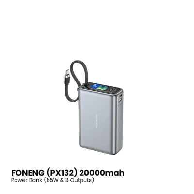 Picture of Foneng PX132 20000mAh Power Bank-GRAY