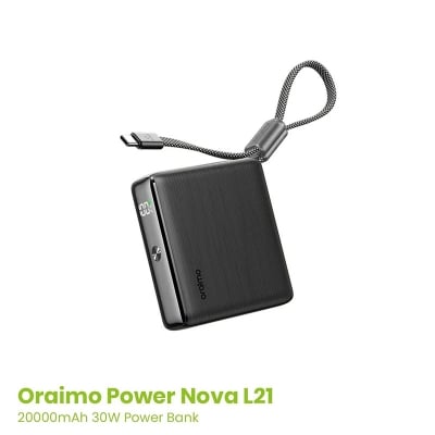 Picture of oraimo PowerNova L11 10000mAh 22.5W Power Bank-OPB-7103C-Black