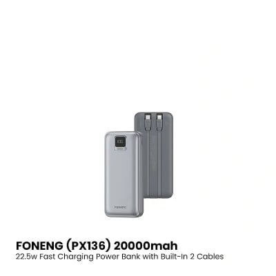 Picture of Foneng PX136 20000mAh Power Bank-GRAY