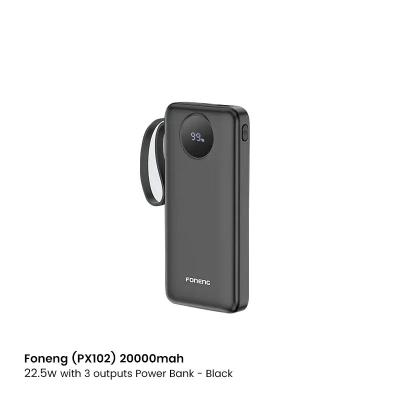 Picture of Foneng (PX102) 20000mAh 22.5W Power Bank-Black