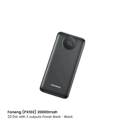 Picture of Foneng (PX102) 20000mAh 22.5W Power Bank-Black