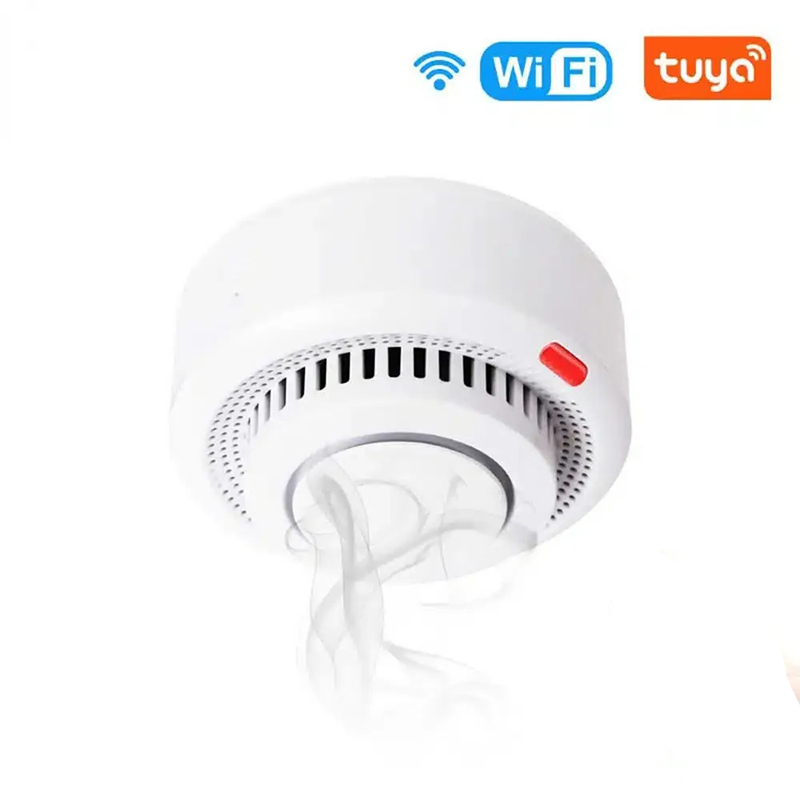 Picture of Tuya WiFi Smoke Detector – 85dB Alarm Sound & App Push Notification Alert-White
