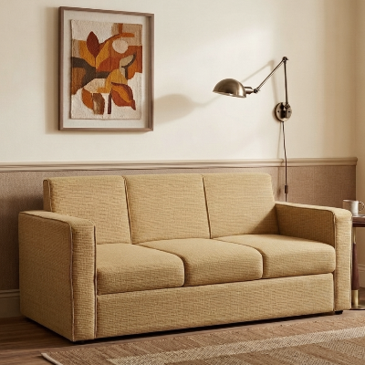 Picture of NF Modern Fabric Sofa / Couch 3, 2, 1 Seater Office & Home Sofa Set, Japan Fabric 3 Seater Fabric Sofa, 2 Seater Sofa - 1 Seater Sofa for drawing rooms, office executive rooms, waiting areas, or study rooms.