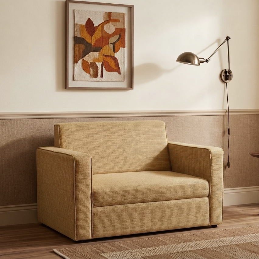 Picture of NF Modern Fabric Sofa / Couch 3, 2, 1 Seater Office & Home Sofa Set, Japan Fabric 3 Seater Fabric Sofa, 2 Seater Sofa - 1 Seater Sofa for drawing rooms, office executive rooms, waiting areas, or study rooms.