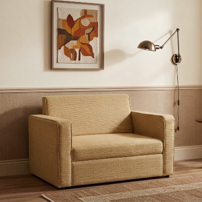 Picture of NF Modern Fabric Sofa / Couch 3, 2, 1 Seater Office & Home Sofa Set, Japan Fabric 3 Seater Fabric Sofa, 2 Seater Sofa - 1 Seater Sofa for drawing rooms, office executive rooms, waiting areas, or study rooms.