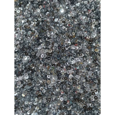 Picture of Holographic Round Sequins - Silver / Gold (10 Grams)-Silver