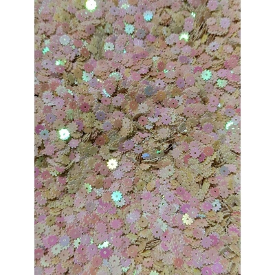 Picture of Flower Shaped Holographic Sequins - Pastel Colors (10 Grams)