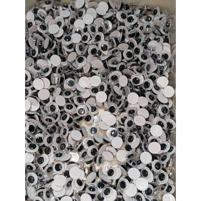 Picture of 50 Pcs 8mm Googly Eyes / Wiggle Eyes for Arts & Crafts