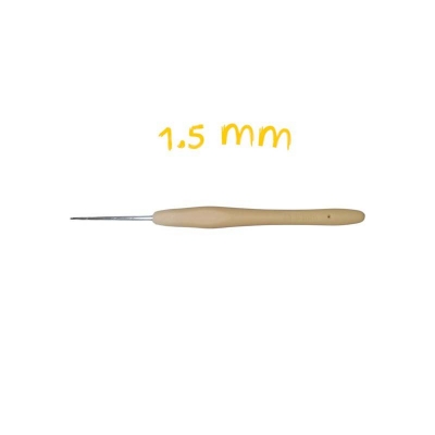 Picture of Ergonomic Crochet Hook – 1.5mm | Comfortable Grip for Fine Thread Work