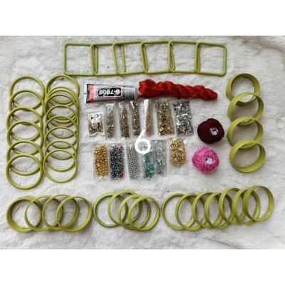 Picture of Bangle & Kundan Full DIY Set - Combo 6