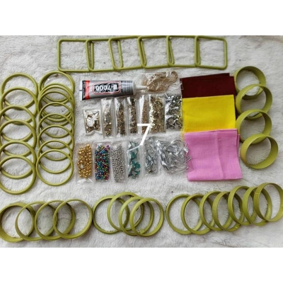 Picture of Bangle & Kundan Full DIY Set - Combo 7