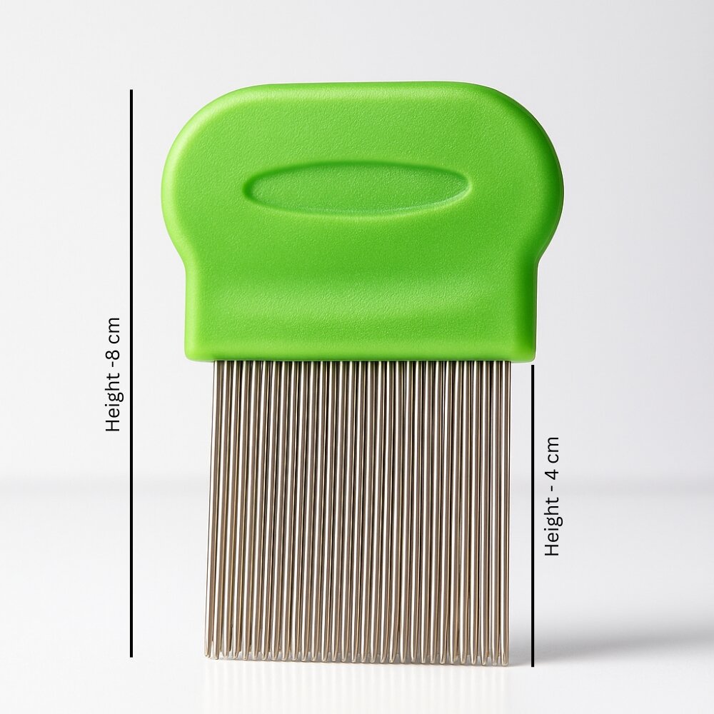 Picture of Professional Stainless Steel big Nit Free Louse Nit Comb Terminator Lice Brush(mix color 1pcs) - Multicolor