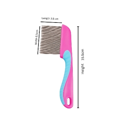 Picture of Long Non slip Handle Short Stainless Steel Hair Lice(1pcs) - Multicolor