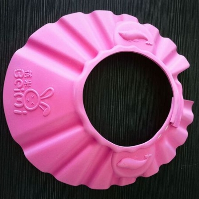 Picture of beimi baby shower hat cap with Ear Protection Bath Caps Adjustable Soft Shampoo Bathing Hat Cap for Kids Toddle - Multicolor