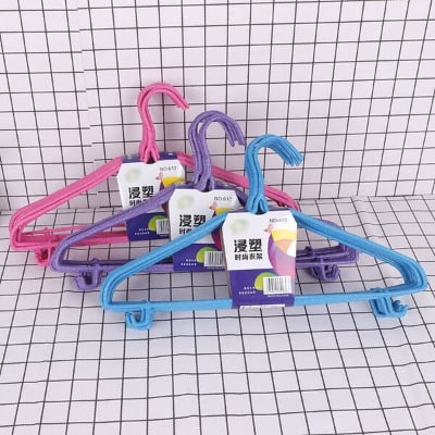 Picture of Multi -color Immersion high quality material household daily and wardrobe clothes hanger(10pcs) - Multicolor