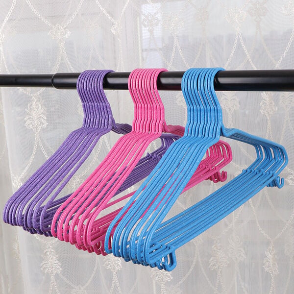 Picture of Multi -color Immersion high quality material household daily and wardrobe clothes hanger(10pcs) - Multicolor