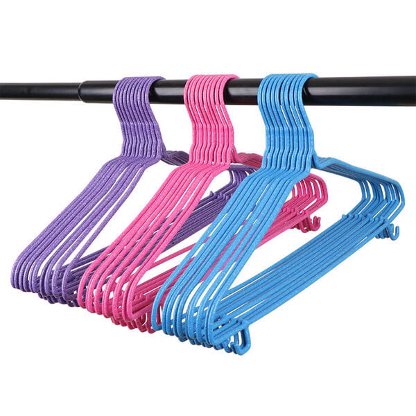Picture of Multi -color Immersion high quality material household daily and wardrobe clothes hanger(10pcs) - Multicolor