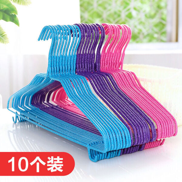 Picture of Multi -color Immersion high quality material household daily and wardrobe clothes hanger(10pcs) - Multicolor