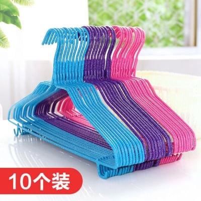 Picture of Multi -color Immersion high quality material household daily and wardrobe clothes hanger(10pcs) - Multicolor