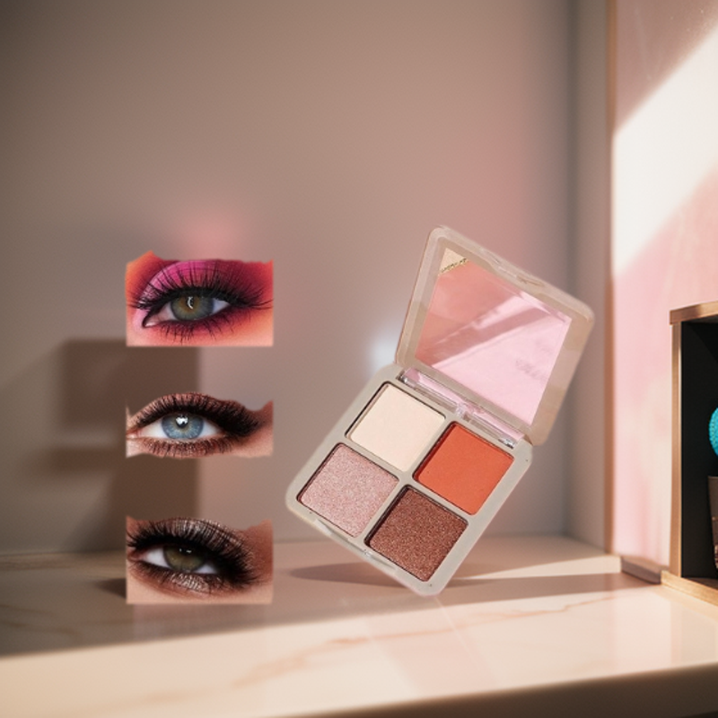 Picture of Lameila play Four color eyes eyeshadow palette-04(1pcs) - Black