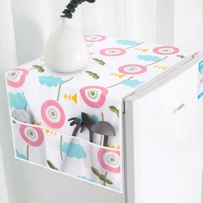 Picture of PEVA refrigerator cover cloth dust cover refrigerator hanging bag storage bag dustproof cloth fabric storage bag home single door(1pcs) - 14–18 Inch