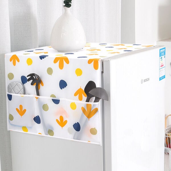 Picture of PEVA refrigerator cover cloth dust cover refrigerator hanging bag storage bag dustproof cloth fabric storage bag home single door(1pcs) - 14–18 Inch