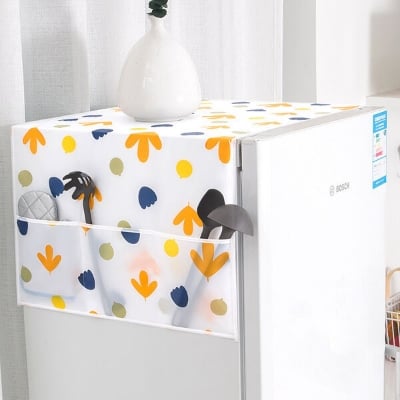 Picture of PEVA refrigerator cover cloth dust cover refrigerator hanging bag storage bag dustproof cloth fabric storage bag home single door(1pcs) - 14–18 Inch