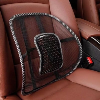 Picture of car waist support breathable waist chair back cushion small leather cushion massage leather nail waist cushion - 4pcs