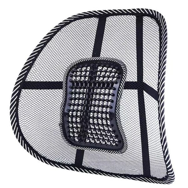 Picture of car waist support breathable waist chair back cushion small leather cushion massage leather nail waist cushion - 4pcs