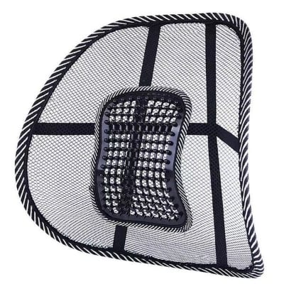 Picture of car waist support breathable waist chair back cushion small leather cushion massage leather nail waist cushion - 4pcs