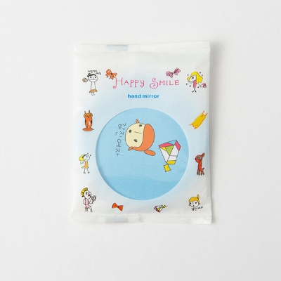 Picture of Gift cartoon small mirror mini portable pocket bag small mirror tinplate small round mirror - Multicolor