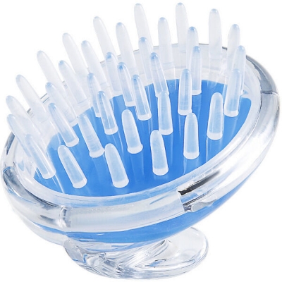 Picture of "Silicone Bath Brush, Crystal Transparent Head Massager, Scalp Protection Airbag Comb, Shampoo Artifact" - 5PCS