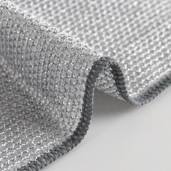 Picture of "singel Silver wire dishwashing cloths, non-stick oil cleaners, steel wire rags, dish and kitchen cleaning towels"(5pcs) - Multicolor