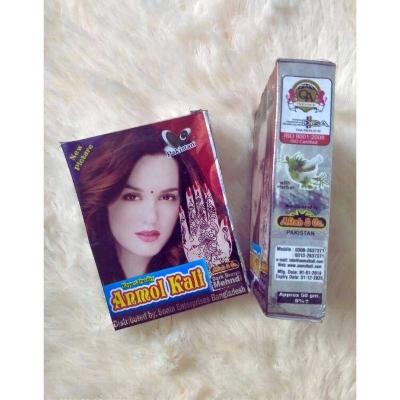 Picture of Anmol Kali Dark Brown Mehndi Powder 50gm (Original Pakistani) - 500g