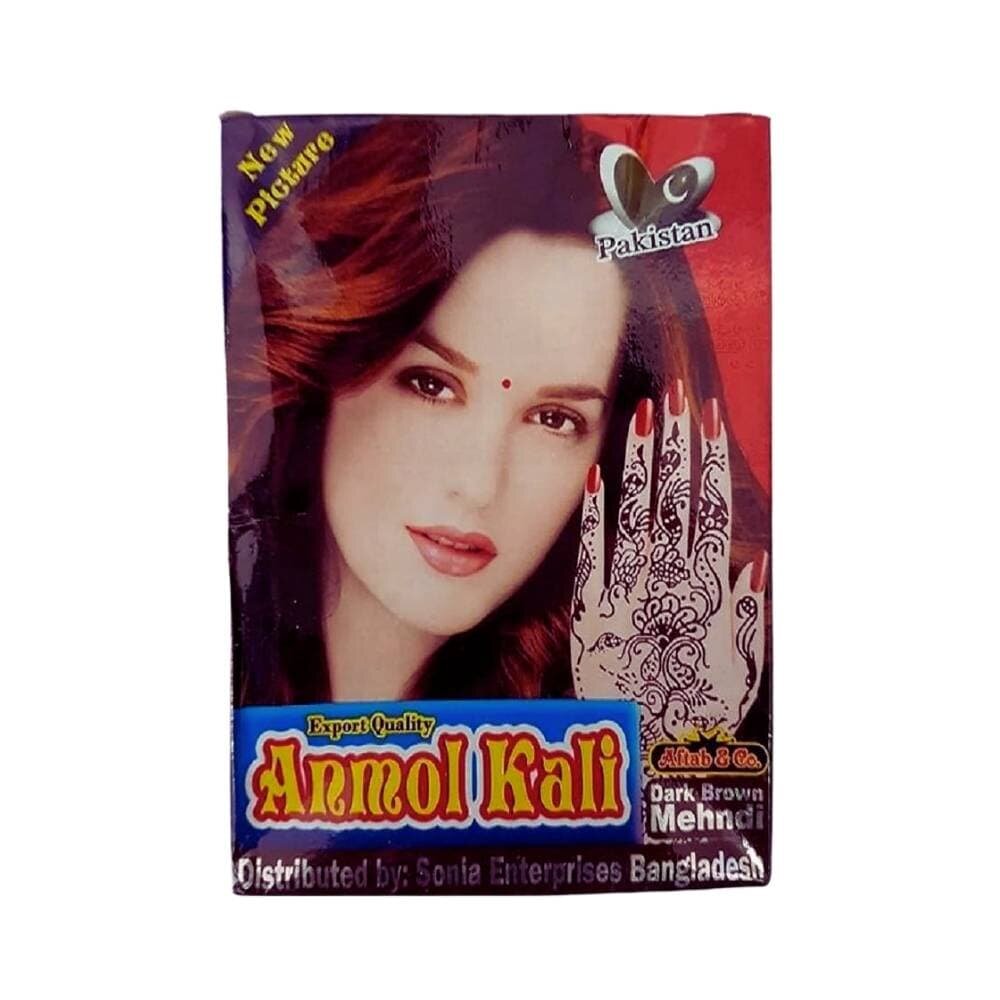 Picture of Anmol Kali Dark Brown Mehndi Powder 50gm (Original Pakistani) - 500g