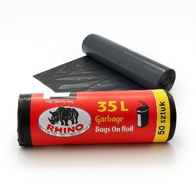 Picture of Garbage Bags 35L On Roll - 50 pcs - Multicolor