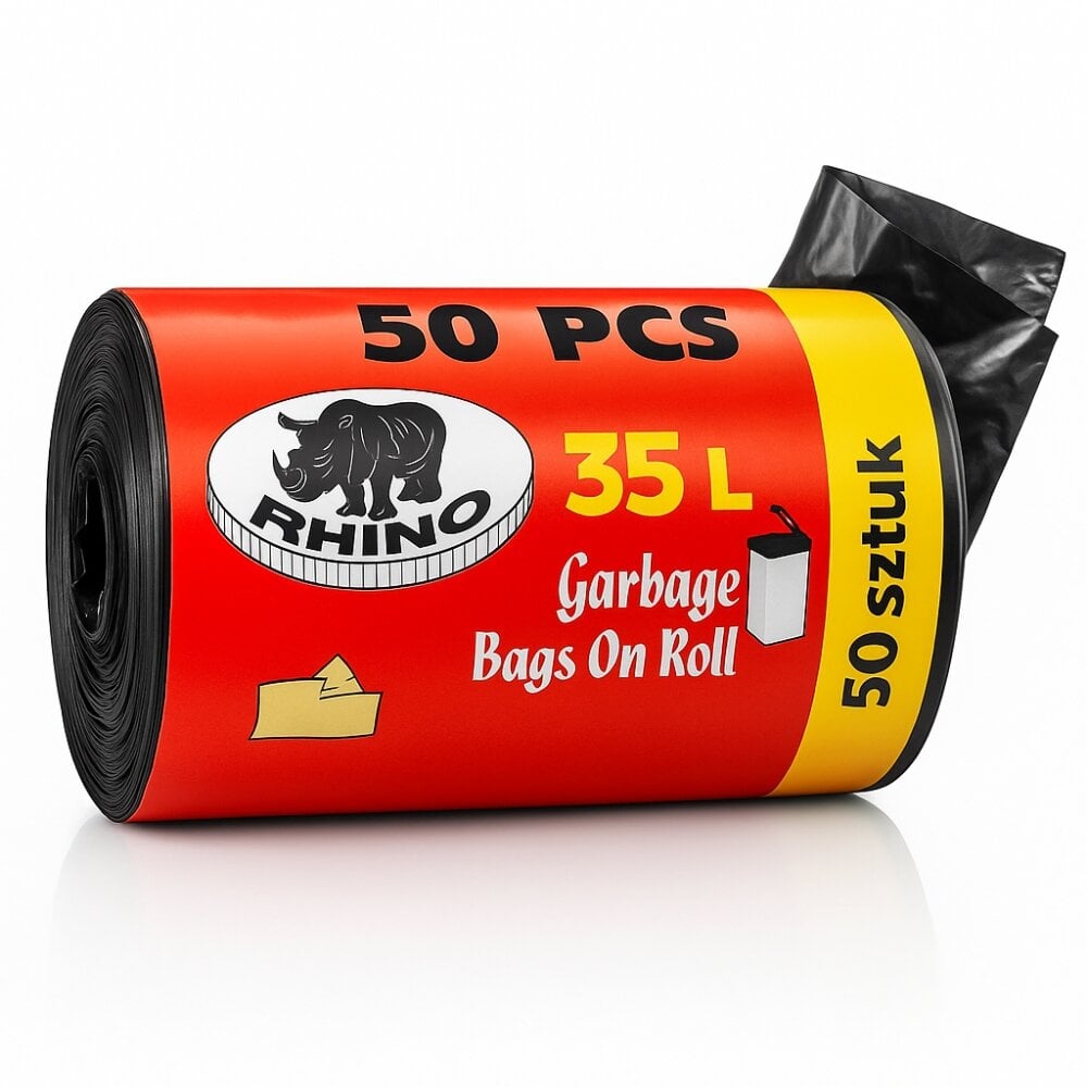 Picture of Garbage Bags 35L On Roll - 50 pcs - Multicolor