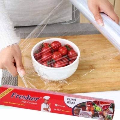 Picture of Fresher Plastic Stretch Wrap Food-Grade Freshness Keeper 200 SQ.FT - 6-Blade