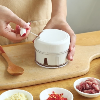 Picture of Hand Manual Blender, Vegetable Cutter & Manual Meat Grinder 2-Blade - Multicolor