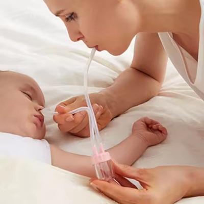 Picture of Mushroom Shape Baby Nasal Aspirator & Stainless Steel Cleaning Brush - ৫০০ গ্রাম