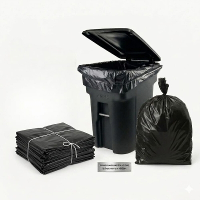 Picture of 20 X 30 Black Garbage Poly Trash Bag 1kg