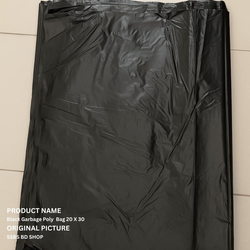 Picture of 20 X 30 Black Garbage Poly Trash Bag 1kg