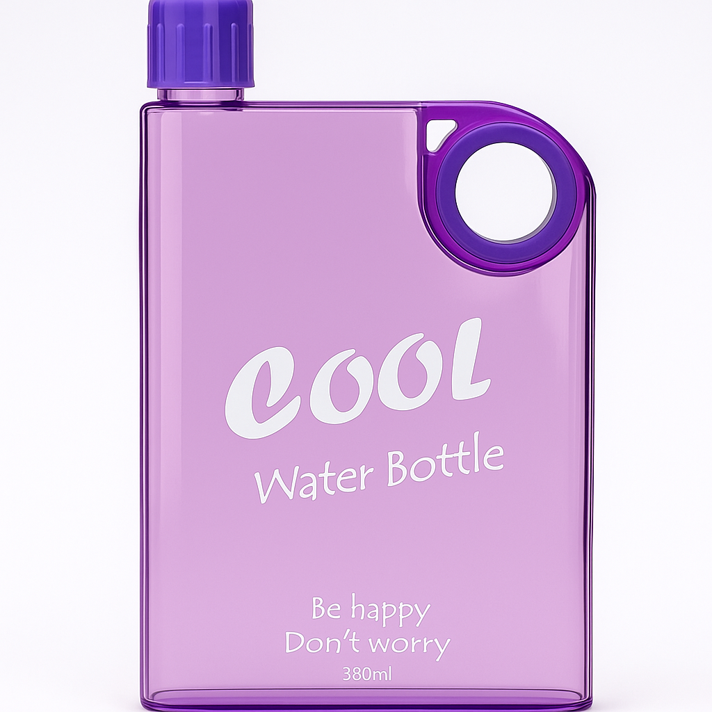 Picture of Flat Ultra Slim Water Bottle 380ml ( multicolor) - Multicolor